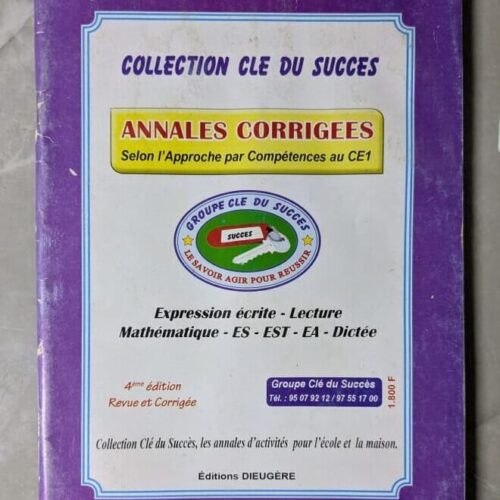 Collection clés du succès Annales corrigées CE1