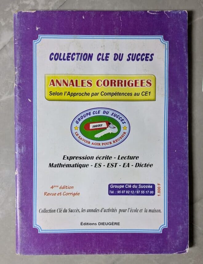 Collection clés du succès Annales corrigées CE1
